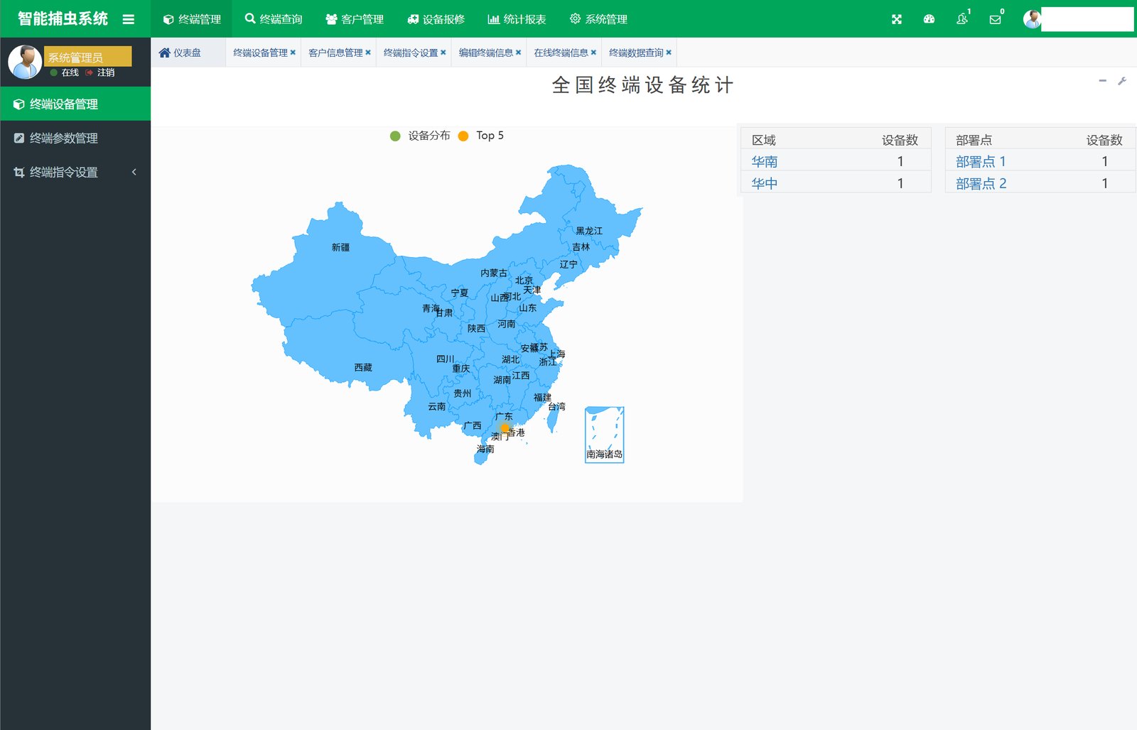 智能捕虫系统